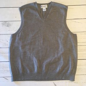 Gray Pendleton Wool Sweater Vest